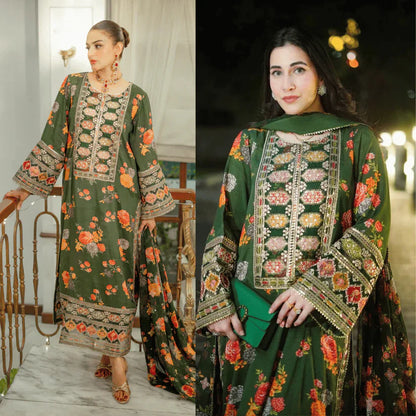 kareena - Heavy Embroidered Silk 3 Pc Suit