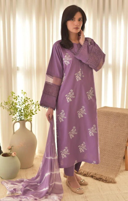 Embroidered 3pcs dress