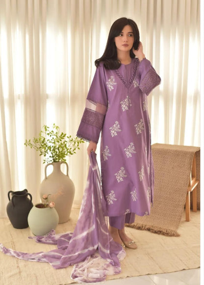 Embroidered 3pcs dress